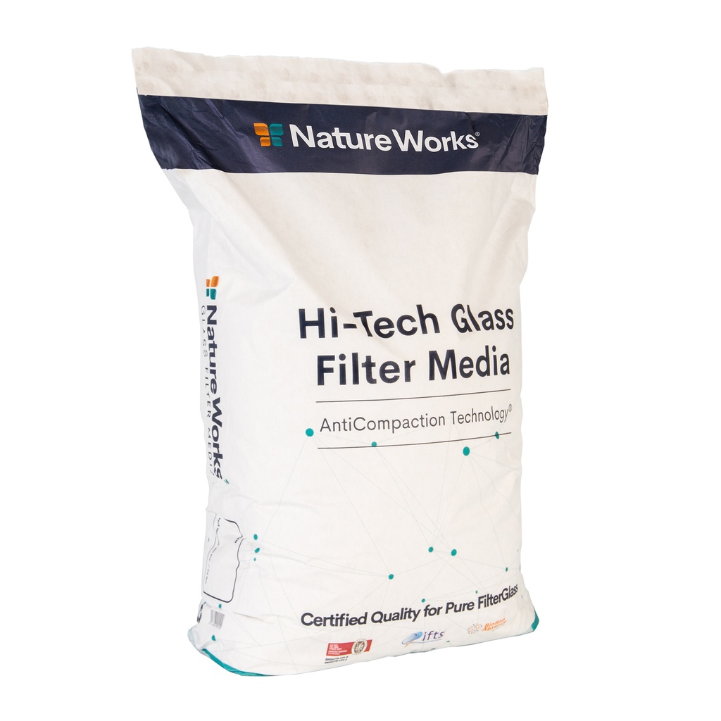 Stakleni filter medij za bazen 20kg, 0,6-1,2mm, Nature Works