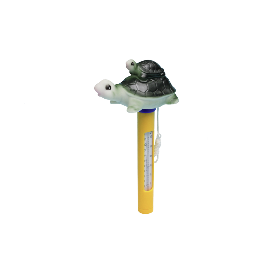 Termometar kornjača Smart, zeleno-žuti, 21 cm