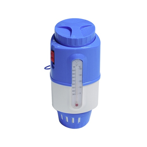 [78733] Bazenski dozator klora Smart B s termometrom, plavi, za tablete Ø7.6 cm (3"), s funkcijom zaključavanja